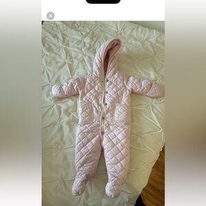 New without a tag Polo Ralph Lauren Light Pink Quilted Kids Footie